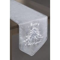 Bieżnik stołowy Merry Christmas White 33x180 cm