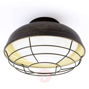 Klatkowa lampa sufitowa Helmet o designie vintage