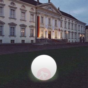 Lampa Snowball biały z podstawą aluminiową 60 cm