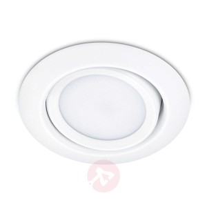 Okrągły reflektor wpuszczany LED Rila, biały