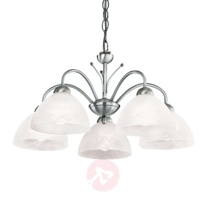 Lampa wisząca MILANESE w kolorze chromu 5-punktowa