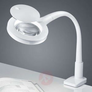 Biała lampa lampa zaciskowa LED Lupo