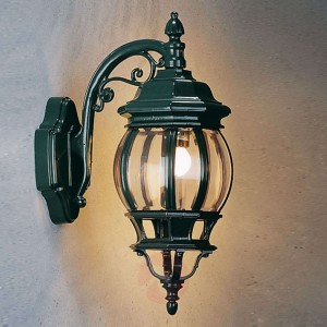 Zgrabna lampa ścienna zewnętrzna Andrew, zielona