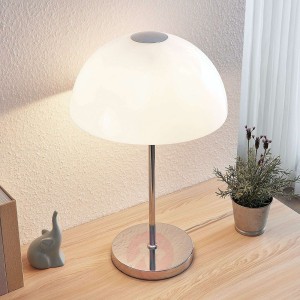 Lucande Lourenco lampa stołowa z opalowego szkła