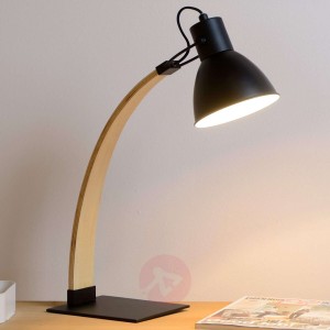 Wspaniała lampa stołowa Curf, czarna