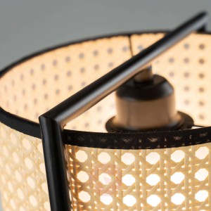 Lampa stołowa Tyler o wyglądzie plecionki, 36 cm