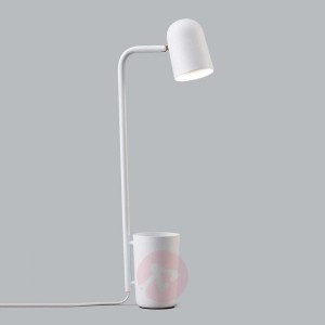 Designerska lampa biurkowa Buddy, biała