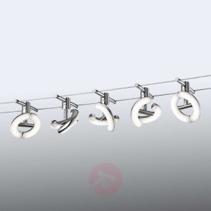 Stylowy system linkowy LED Avignon, 5-punktowy