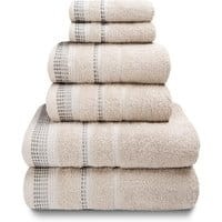 Zestaw 6 ręczników kąpielowych Berkley Natural