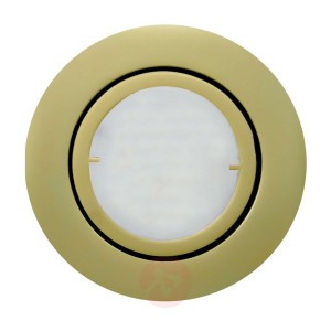 Lampa wpuszczana LED JOANIE, matowy złoty