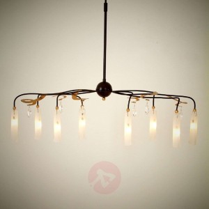 Stylowa lampa wisząca LED Casino z kryształami