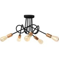 Lampa sufitowa Oxford Five Black Brass