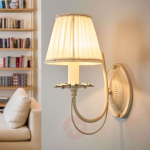 Lampa ścienna Olivia z plisowanym kloszem