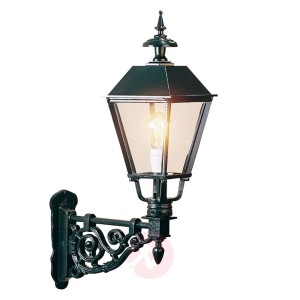 Stylowa zewnętrzna lampa ścienna Egmond, czarna