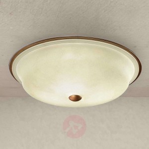 Lampa sufitowa Alessio z okrągłą szklaną kopułą