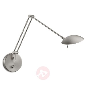 Kinkiet LED Ninja, ściemniacz obrotowy, nikiel