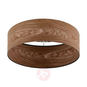 Lampa sufitowa Cannafesca z drewnianym kloszem