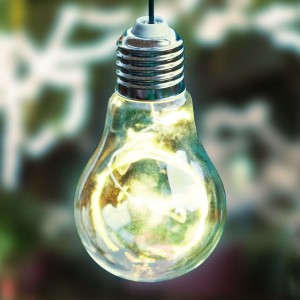 Solarna lampa wisząca LED 48514 kształt żarówki
