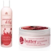 Cuccio Pomegranate & Fig Hydrating Body Butter Wash 240ml (#3171) + Cuccio Pomegranate & Fig Hydrating Butter Blend 226g (#3088)