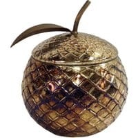 Naczynie dekoracyjne z pokrywką Antique Gold Apple