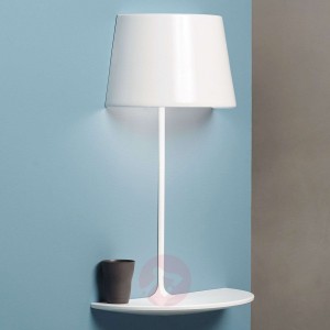 Designerska lampa ścienna ILLUSION HALF, biała
