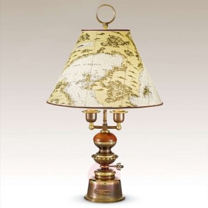 Lampa stołowa Laguna, marynarskie wzornictwo 68 cm