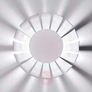Biała designerska lampa sufitowa LED Loto, 20 cm