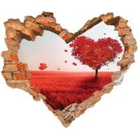 Naklejka 3D Coeur Paysage