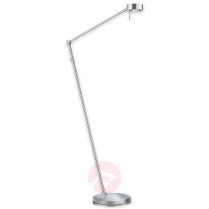 Smukła lampa stojąca LED Elegance 3-przegub nikiel