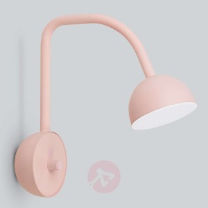 Northern Blush – różowy kinkiet LED