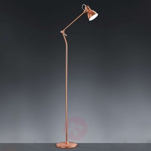 Miedziana lampa stojąca Keali