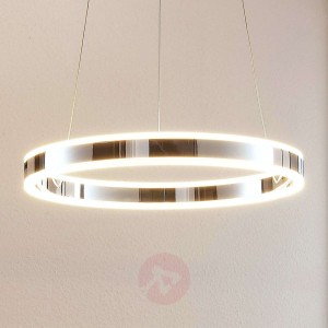 Lampa wisząca LED Lyani chrom, ściemniana, 50 cm