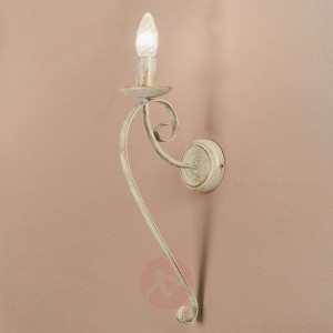 Delikatna lampa ścienna VENLA kość słoniowa-złota