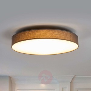 Lampa sufitowa LED z materiału Saira, 50 cm szara