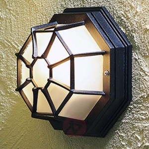 Zewnętrzna lampa ścienna WALL ROOF, czarna