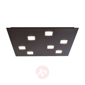 Quarter – 7-punktowa lampa sufitowa LED, czarna