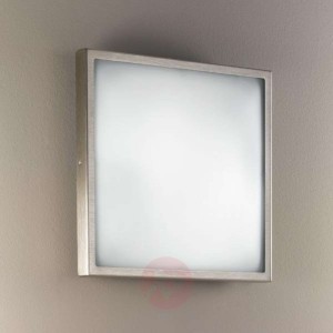Szklana lampa ścienna i sufitowa OSAKA, nikiel
