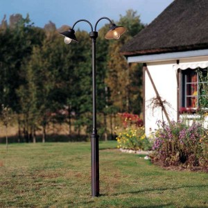 2-punktowa latarnia VEGA, czarny matowy