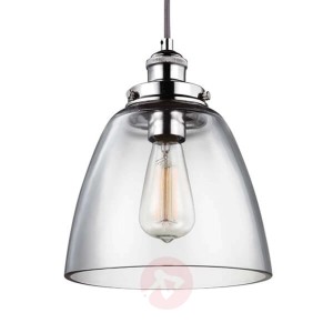 Baskin B – lampa wisząca, nikiel polerowany