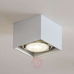 Spot sufitowy LED Mabel, kanciasty, biały