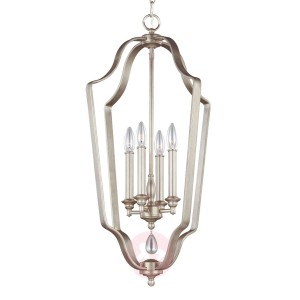 Elegancka lampa wisząca Dewitt w kolorze srebrnym