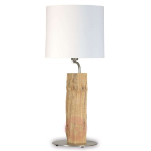 Nowy Dżentelmen – lampa stołowa z drewnem, 71