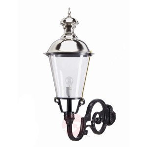 Amstel - zewnętrzna lampa ścienna, chrom.