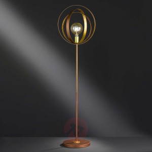 Cordoba - lampa stojąca, klosz w formie kosza