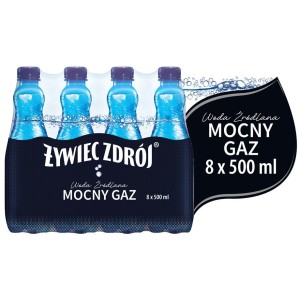 Żywiec Zdrój - Woda źródlana gazowana, 8 x 0,5 L