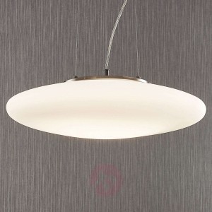 Lampa wisząca opalowa LED Gunda w kolorze białym