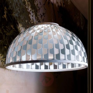 Slamp Dome lampa wisząca LED Ø 55 cm niebieska