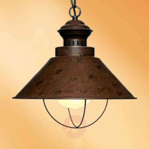 Prosta lampa wisząca Harvey rdzawy brąz