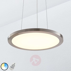Lampa wisząca LED Tess, 2 700-6 200 K, 40 cm,chrom