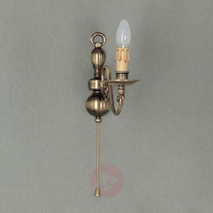 Lampa ścienna Imke 1-pkt. mosiądz ciemna patyna